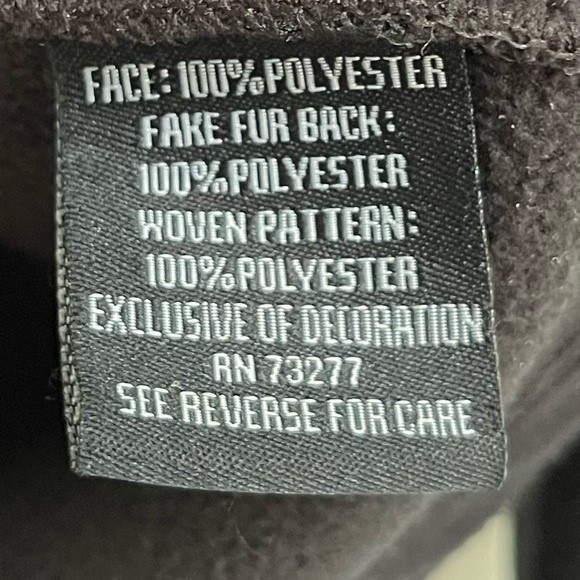 FILA black super soft fleece zip up jacket size medium GUC - Picture 6 of 8